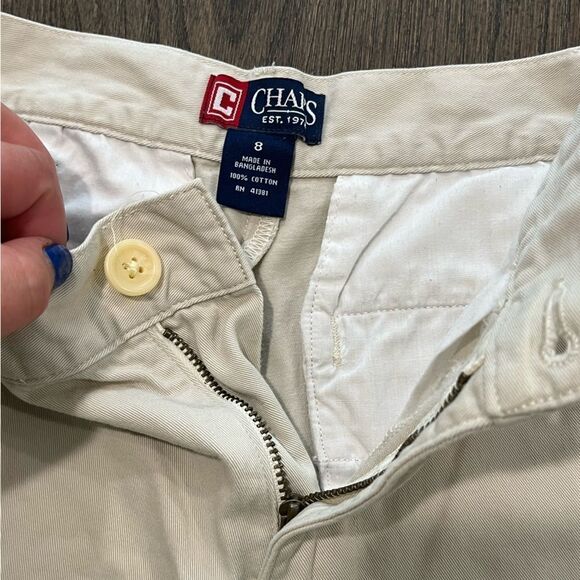 Chaps Kids Khaki Knee Length Shorts - Size 8 - Picture 4 of 8